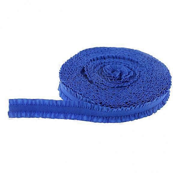 Blue Double Ruffle Lace for Sewing And Crafts