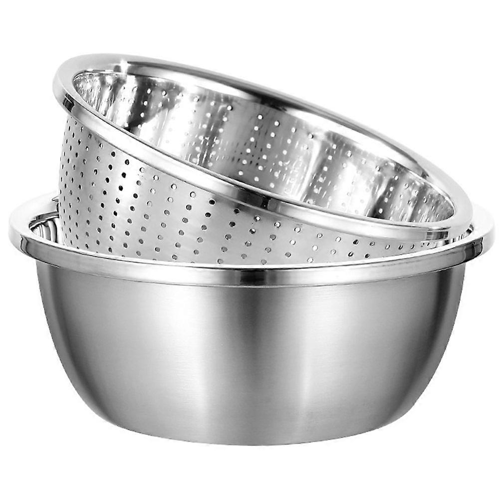 Multi Function Strainer Bowl for Efficient Vegetable and Fruit Washing in Kitchen