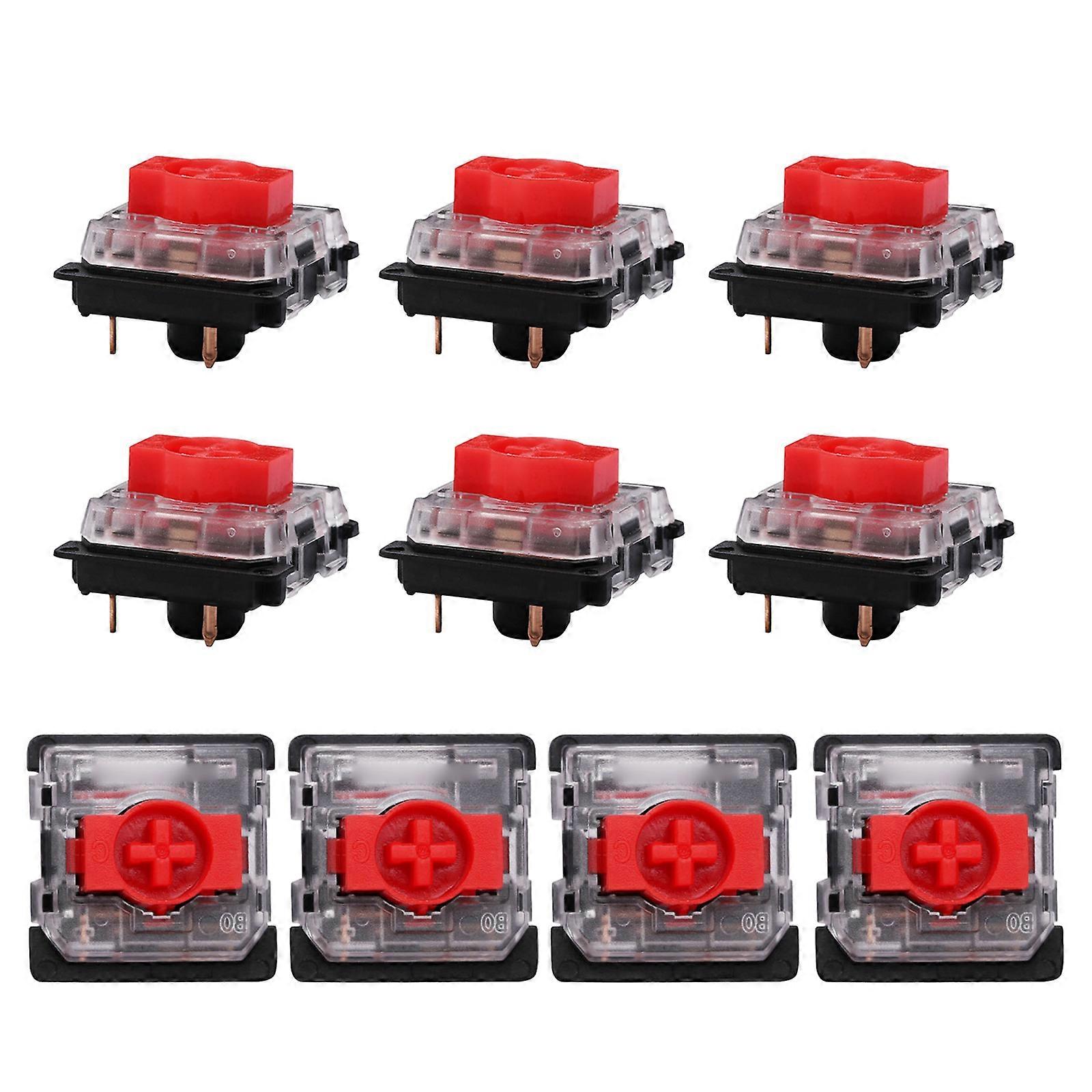 10PCS KS-27 Gateron Switch Red Blue Brown Switches Ultra-Slim Low Profile For Customized Mechanical Keyboard Hot Swap R