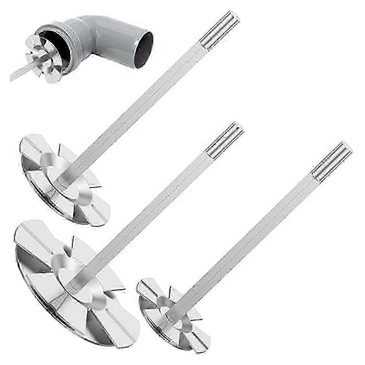 3stk Pvc montering socket saver, solid rørleggerarbeid montering sparer for 1 / 2inch variabel hastighet Power Drill