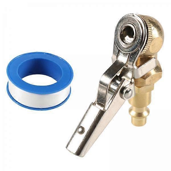 5x Tire Air Chuck with Clip Portable 1/4" NPT for RV Truck Pump