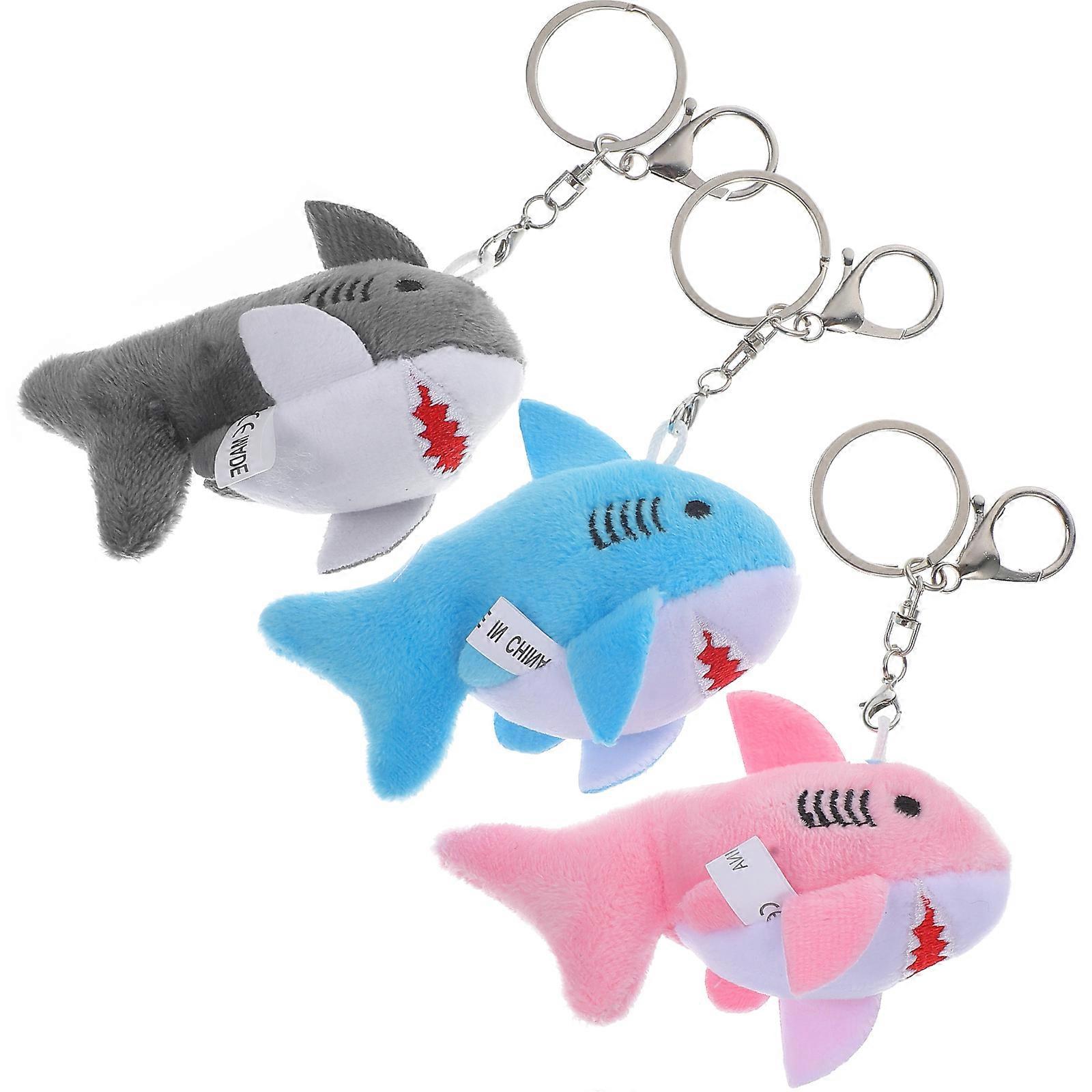Durable Plush Keychain, Attractive Shark Design for Bag and Key Decoration