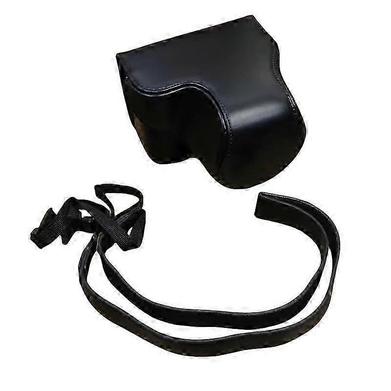 Type B PU Leather Case for Camera Protector, Anti-Scratch Anti-Drop Cover Set with Strap