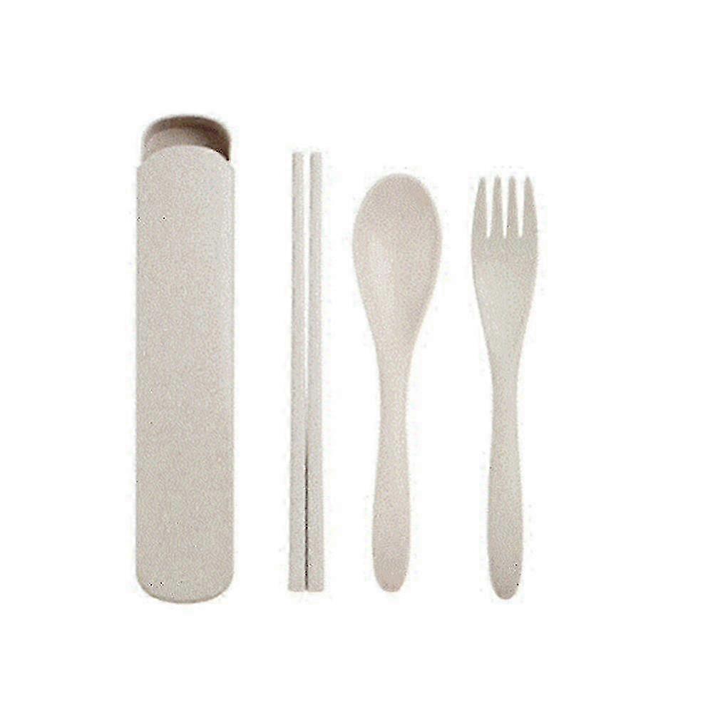 Dinnerware Sets 3set Portable Chinese Wheat Straw Tableware Set Kitchen Eco-friendly Kids Dinnerware For Children