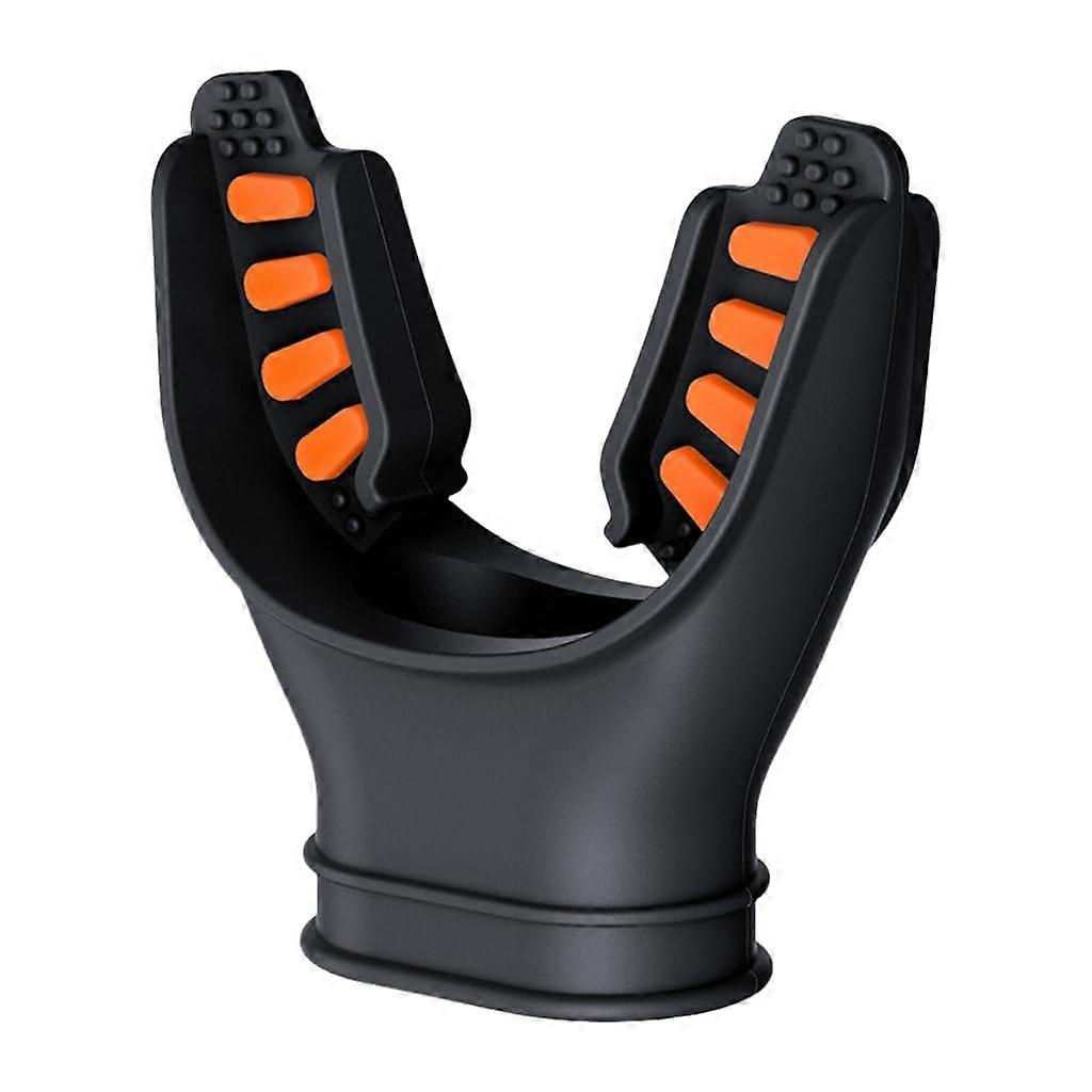 Universals Scubas Diving Snorkels Regulator Mouthpiece Silicone Accessories Black Orange Bo