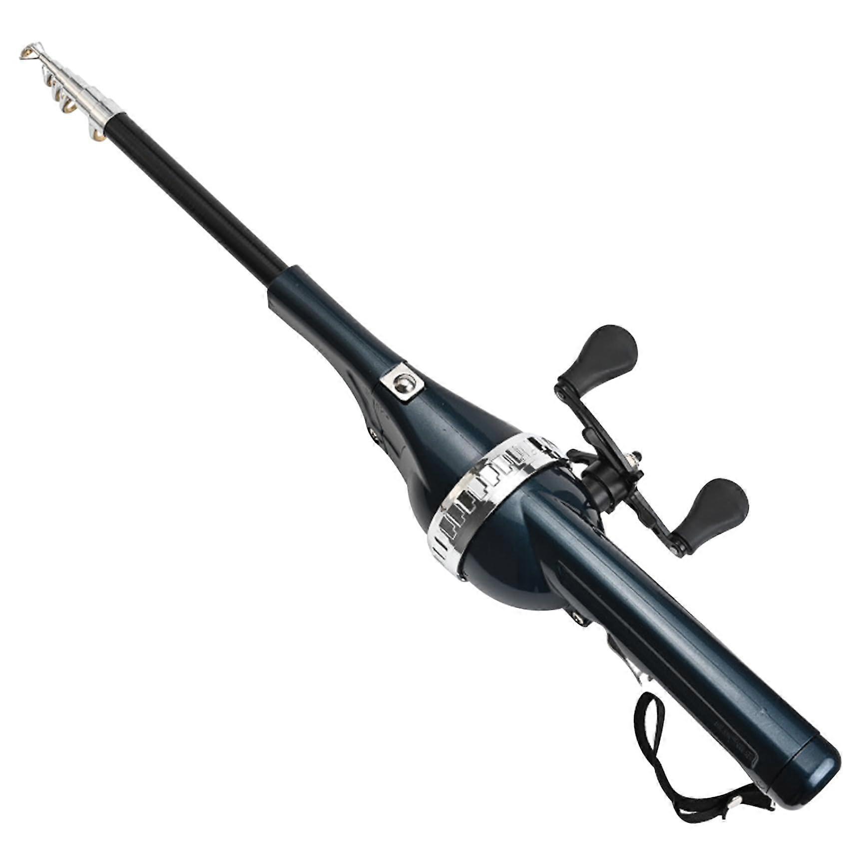 Telescopic Fishing Rod Carbon Fibre Combo with 80m Line Extendable Handle