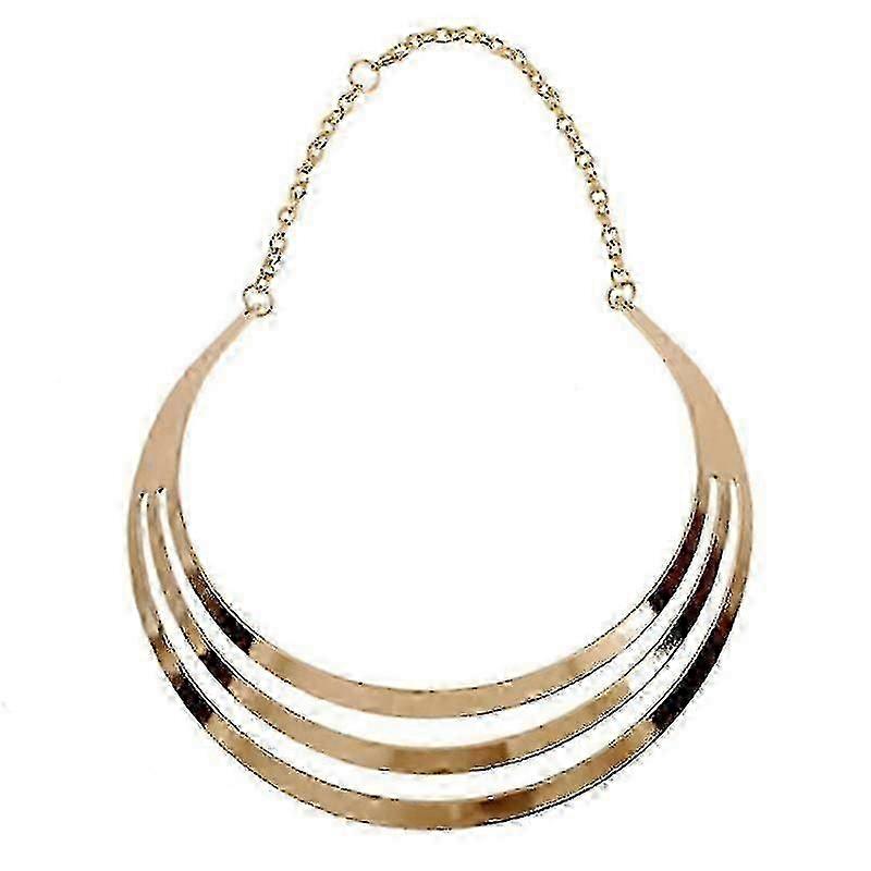 Collier superposé unique alliage imperméable exagéré bijoux de mariage doré