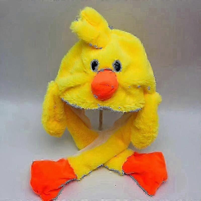 Cute Movable Plush Bunny Ear Hat Soft Gift for Girls