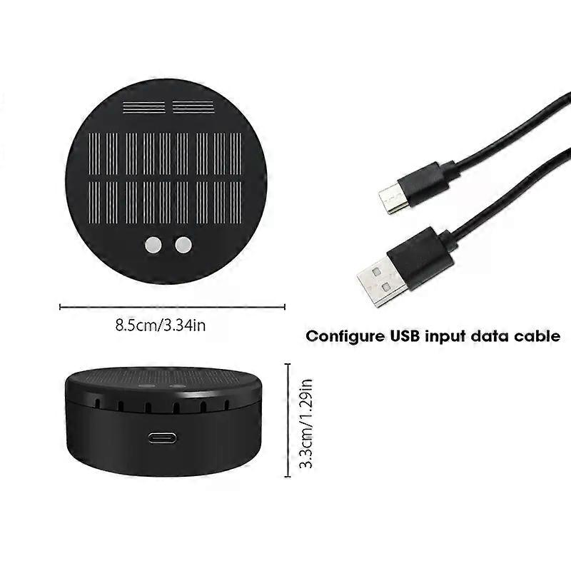 Small car air purifier, removes car odor, small size, USB power supply, no filter required, ready to use when powered on.
