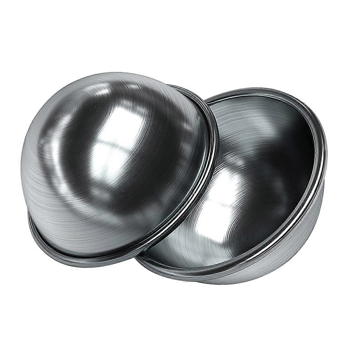 2pcs Metal Bath Ball Mold for DIY Bath Bombs – Durable, Safe & Ergonomic Design for Soap and Mousse Crafting