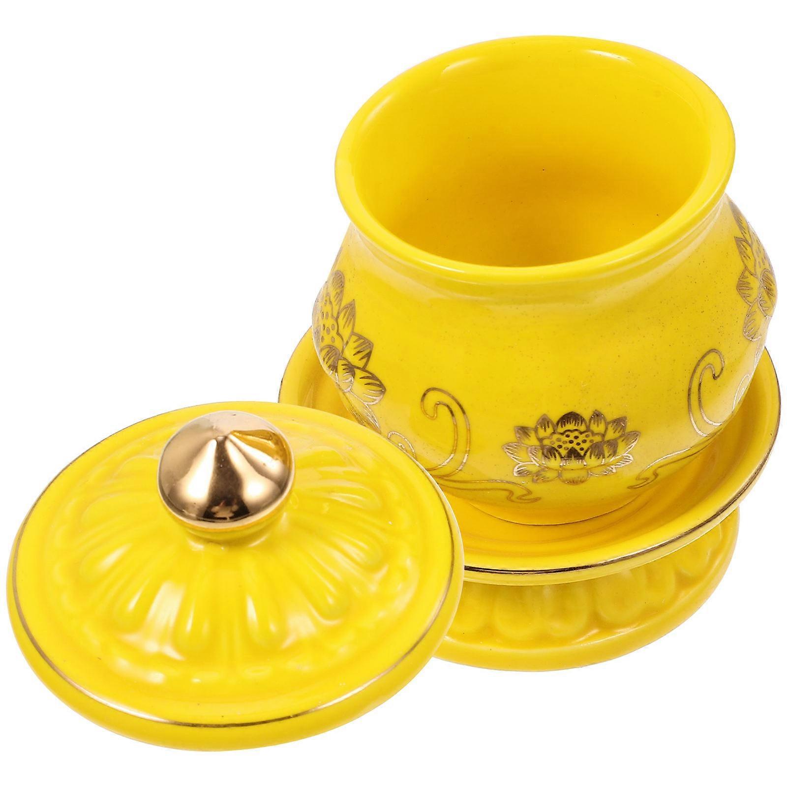 Offering Bowl with Ceramic Cup Design for Home or Temple Use