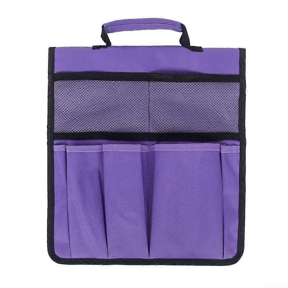 Easy Access Garden Organizer Tote Bag Design 210D Oxford Fabric with Multiple Pockets (Purple)