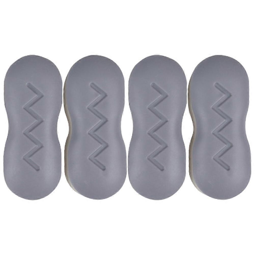Universal Toilet Seat Pad Toilet Supplies Shopping Mall Use Grey 4.5x2x1.8cm Noise Reduction 4Set