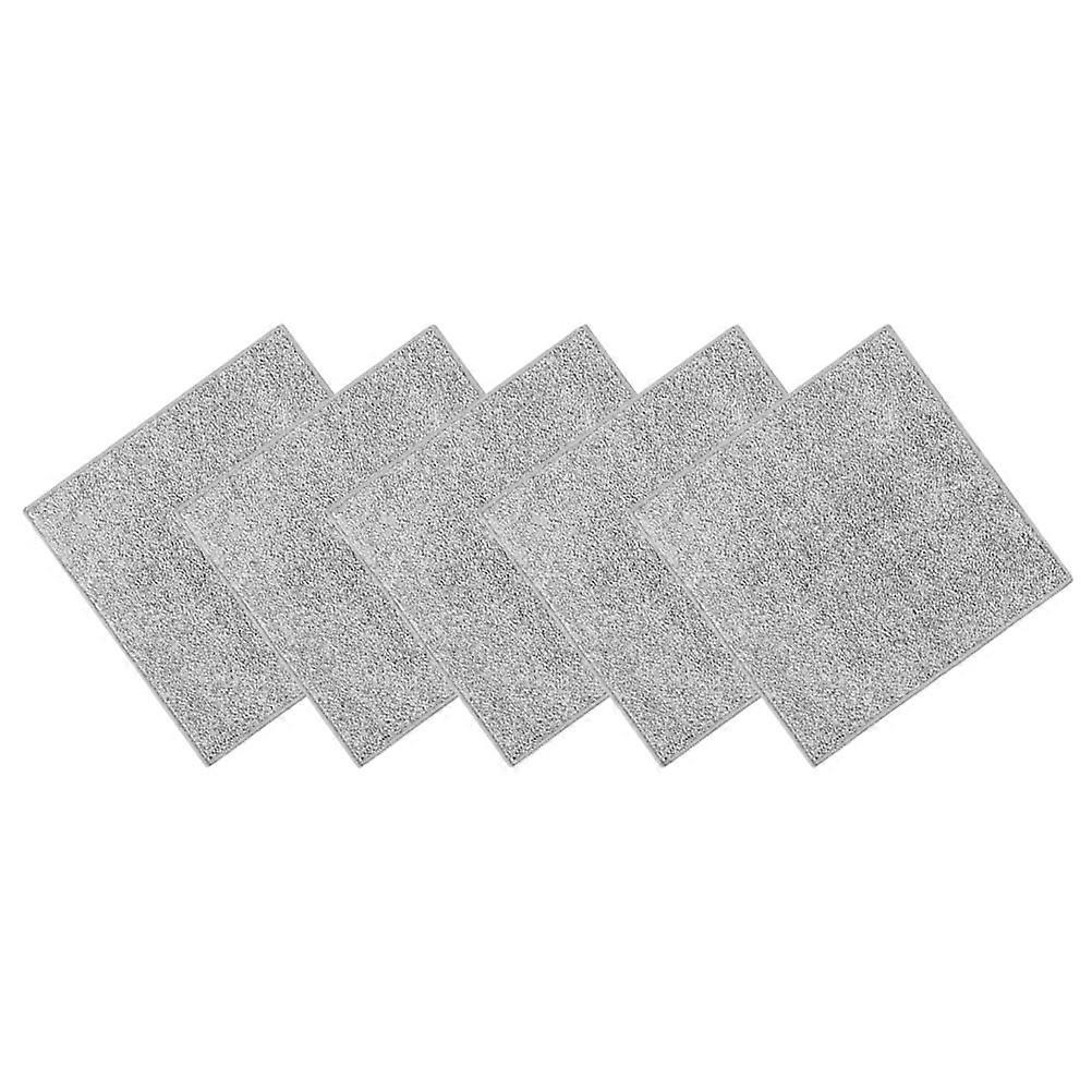 Duster Cloth For Table Absorbent Cleaning Towel Multi Function Cleaning Towels For Kitchen Work Grey Cotton Yarn 5Pcs