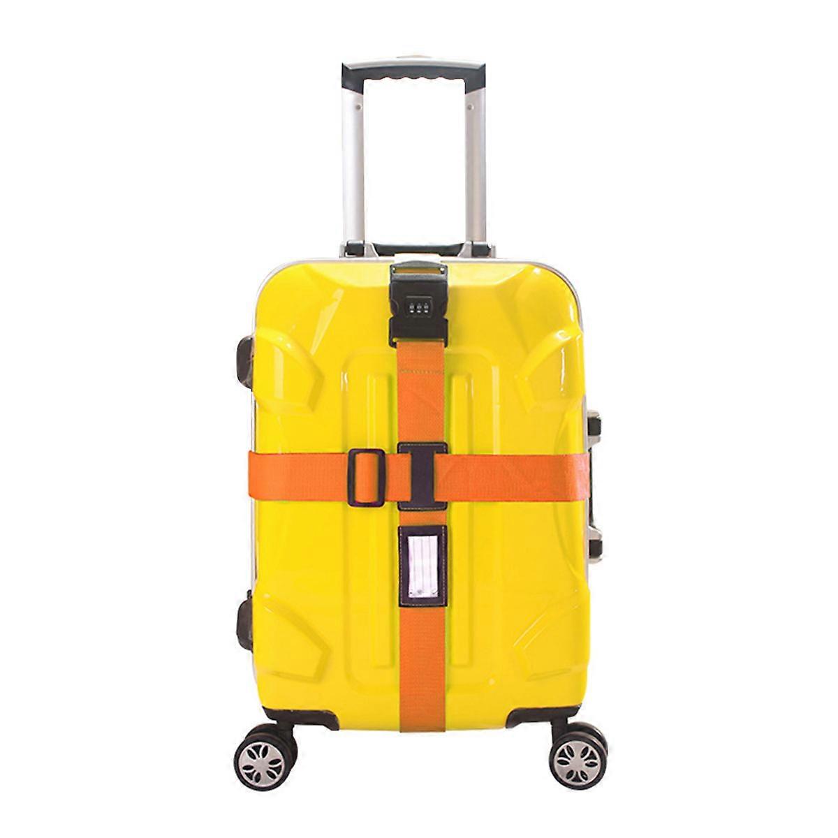 Packing Straps Durable Luggage Belt Orange Versatile Use Lockers Storage 1Pack