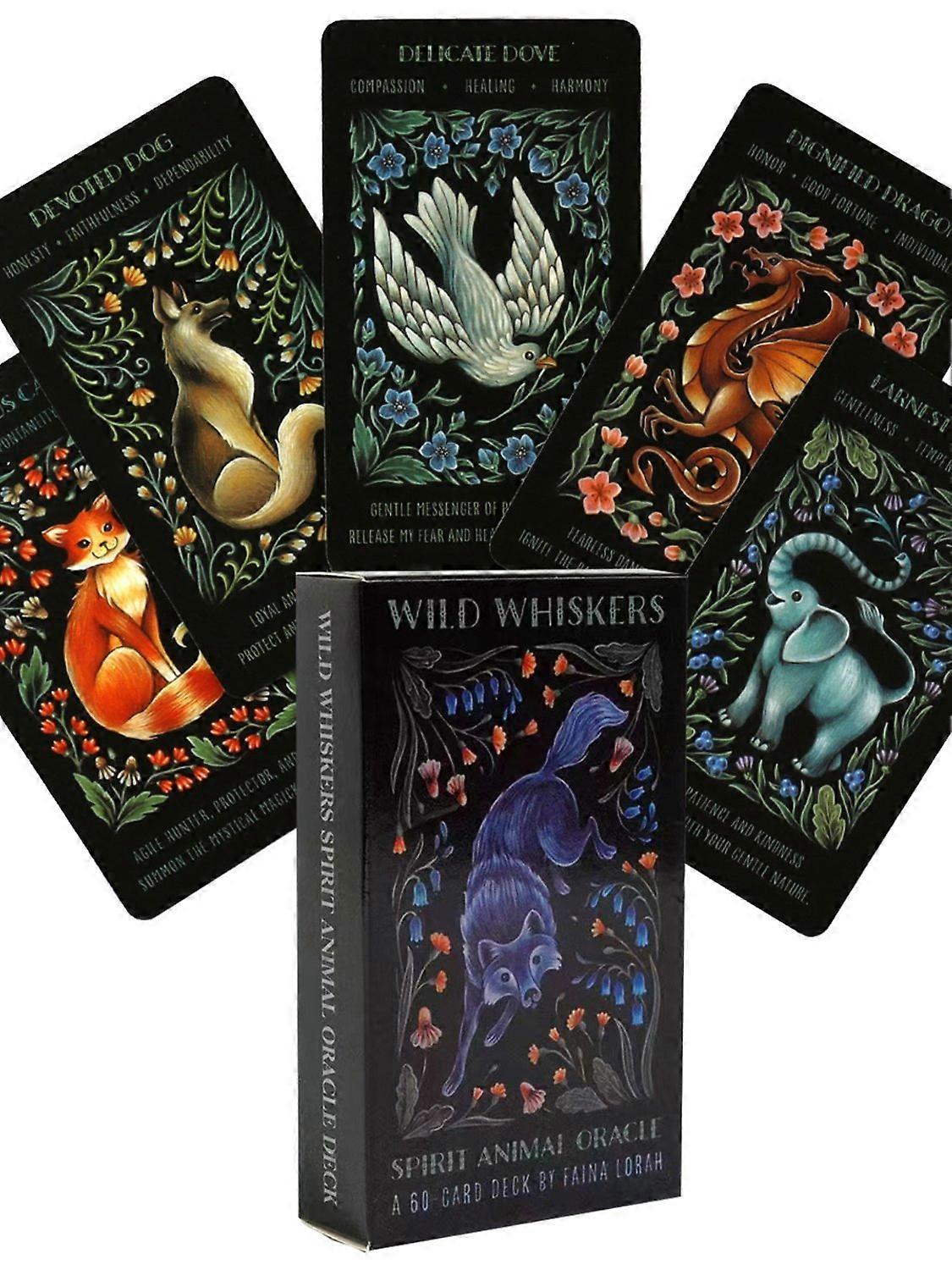 Animal Spirit Oracle Cards: Wild Whiskers Intuition Deck