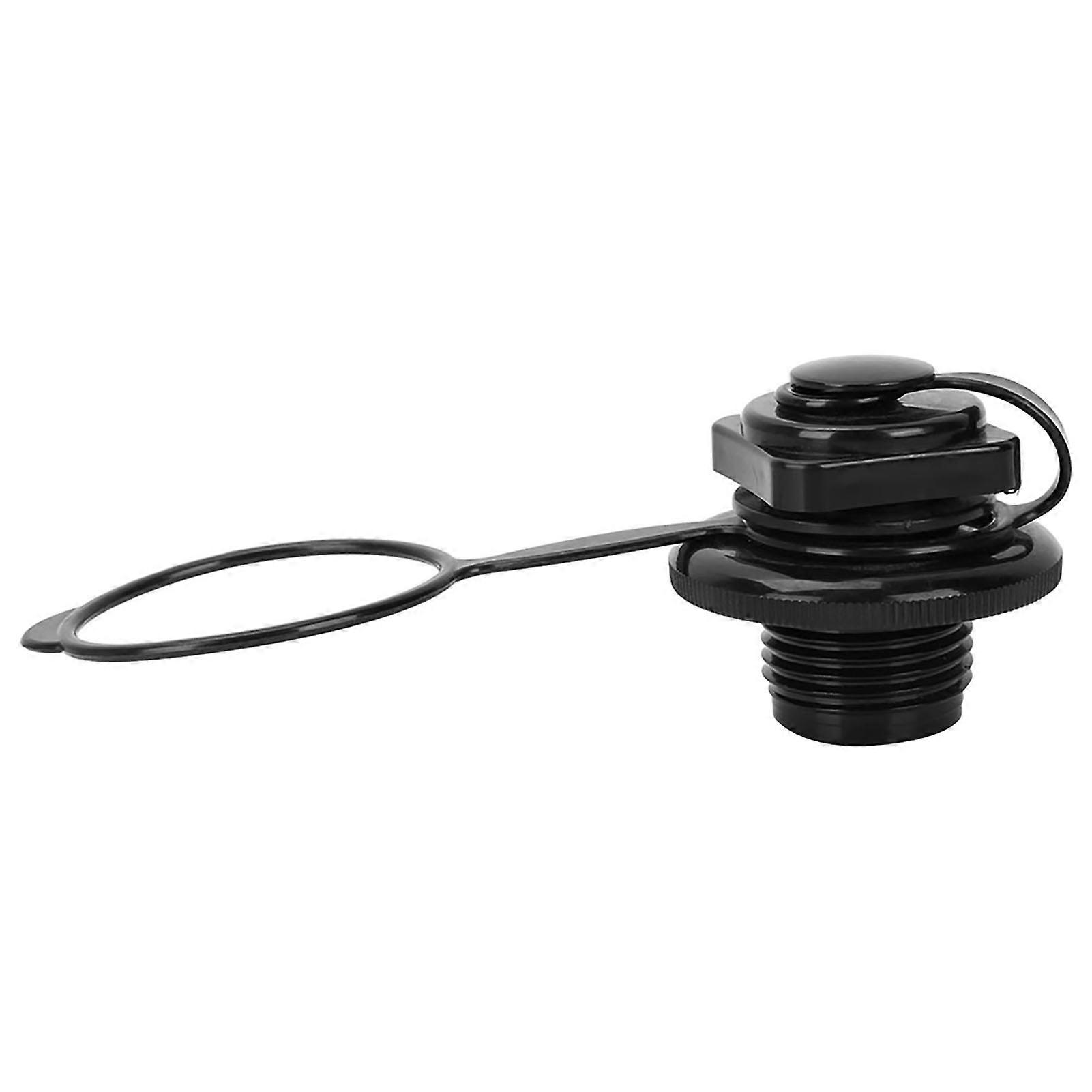 Valve de rechange en plastique noir pour bateau de pêche gonflable de 23,9 mm