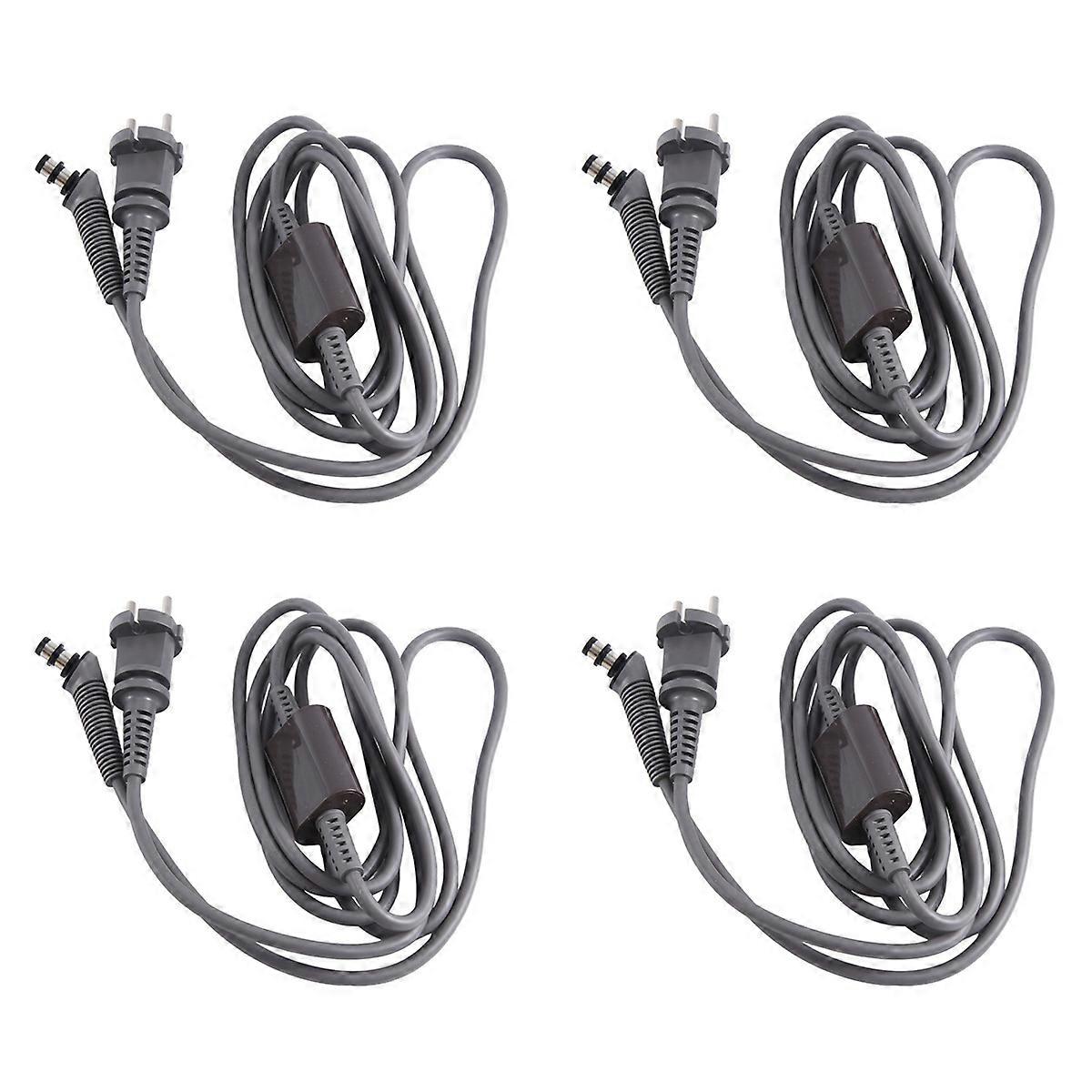 4X for Hair Styler HS01 HS05 Curling Iron Special Power Cord Replacement Repair Accessorie EU Plug