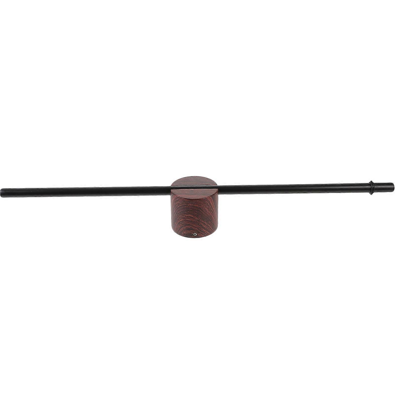 Bathroom Towel Holder Wall Mounted No Drilling Rectangular Wood Grain Coating 1Pcs