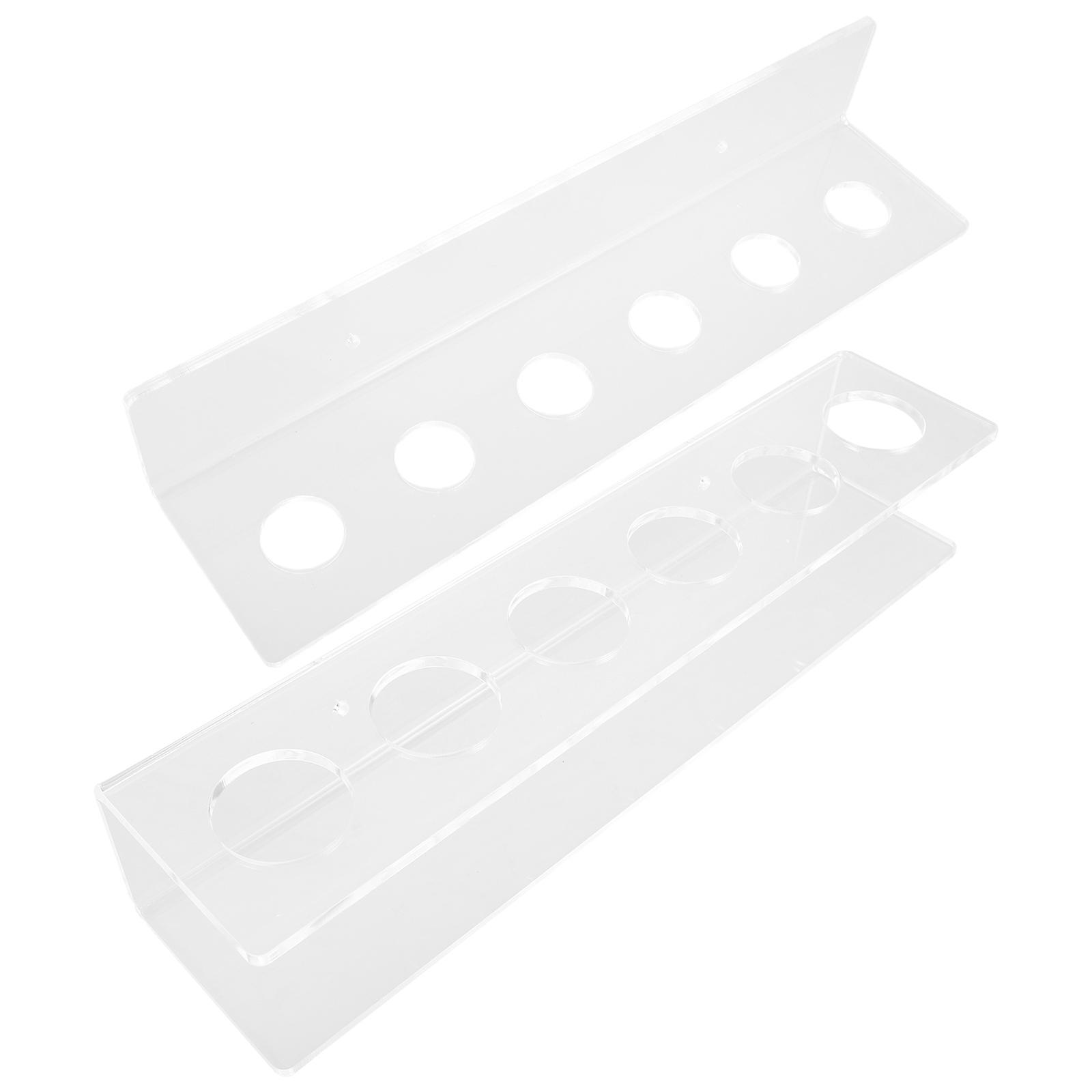 Baseball Showcase Display Acrylic Billiard Cue Mount Sleek Design For Pool Players 2Pcs