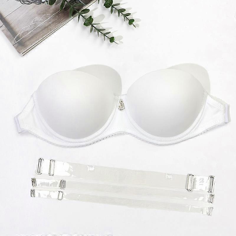 Női láthatatlan melltartó átlátszó pántos fehérnemű push up párnázott fehérnemű 70B 75B 80 B csésze