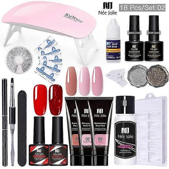 Nail phototherapy extension glue set crystal paste glue complete set
