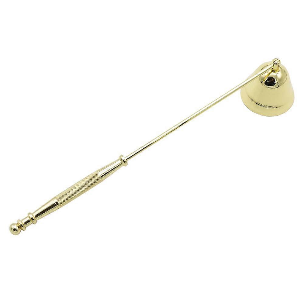 LUOXIAQIFEI Stainless Steel Extinguish The Candle Bell with Handle to Safely Extinguish Candles Extinguish, Gold