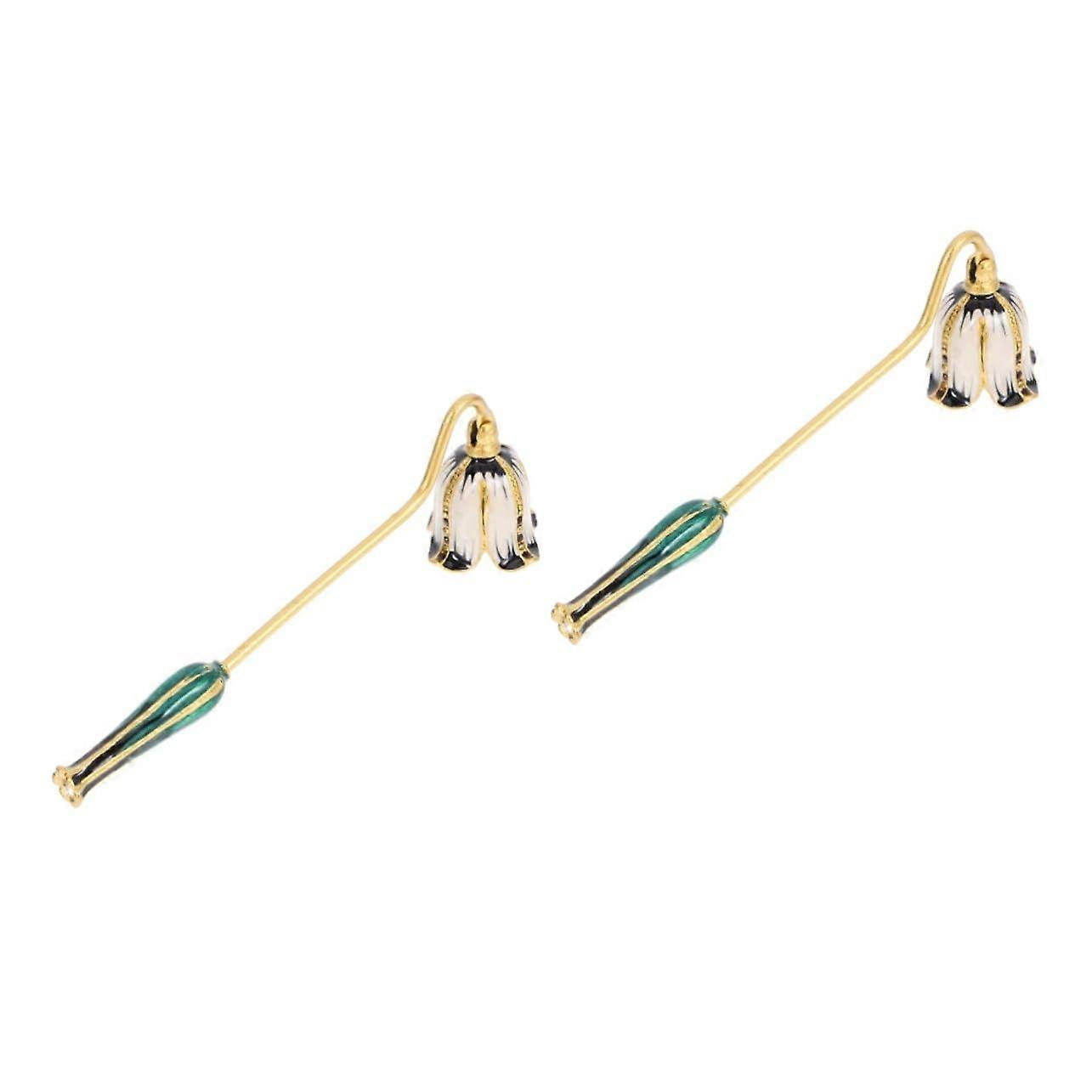 Retro candle snuffer with long handle for home Candle tool 14.70X3.70X3.70CMx2pcs