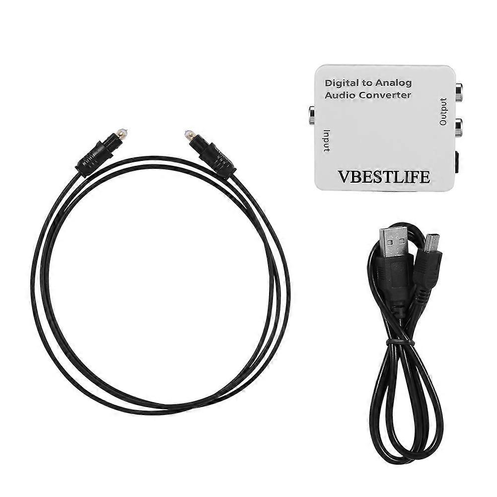 Optical Audio Cable RCA Converter Adapter RCA Cable Optical Signal to Analog Audio Converter
