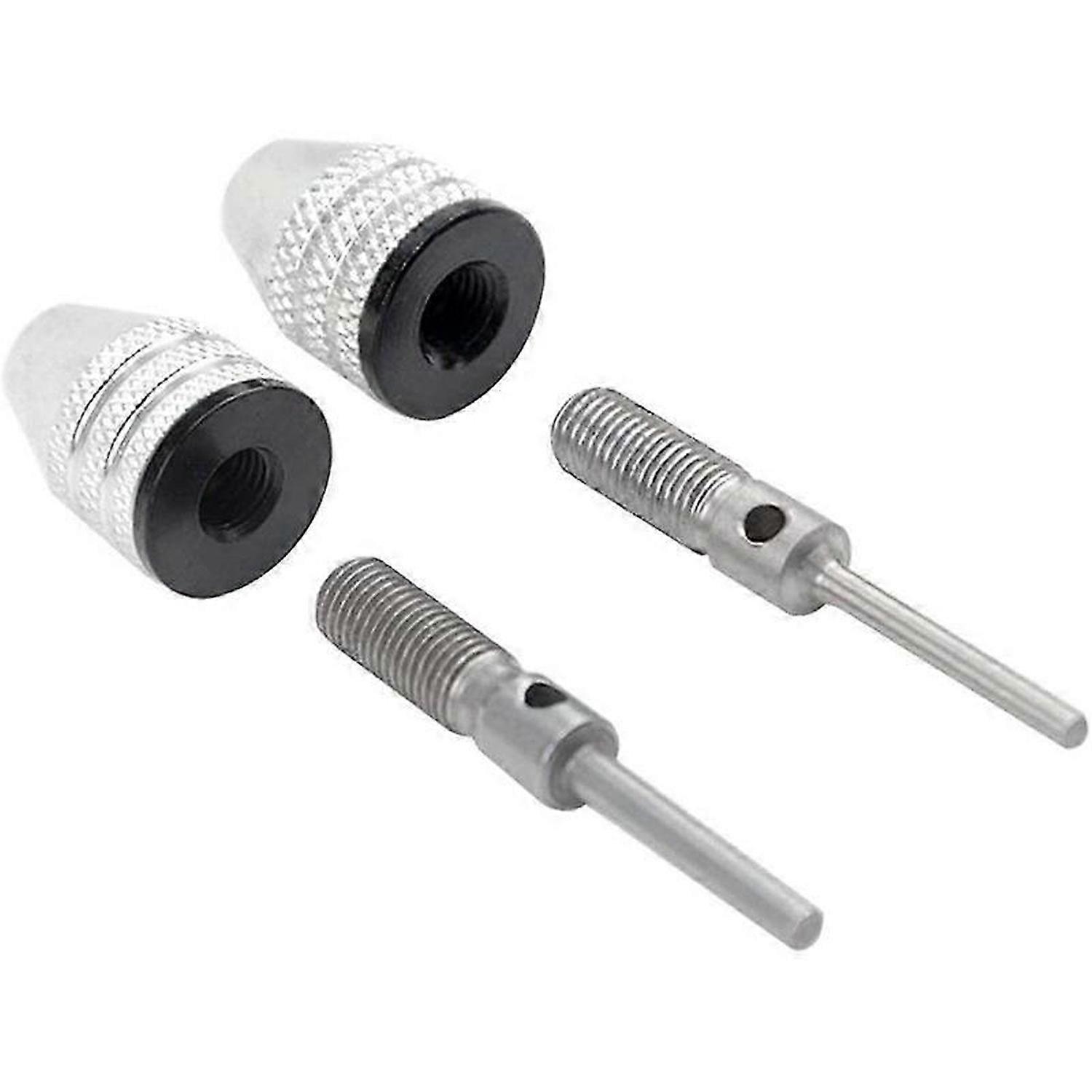 4PCS Drill Chuck Quick Change Adapter Mini 3-Jaw Drill Chuck Screwdriver Adapter Electric Drill Conv