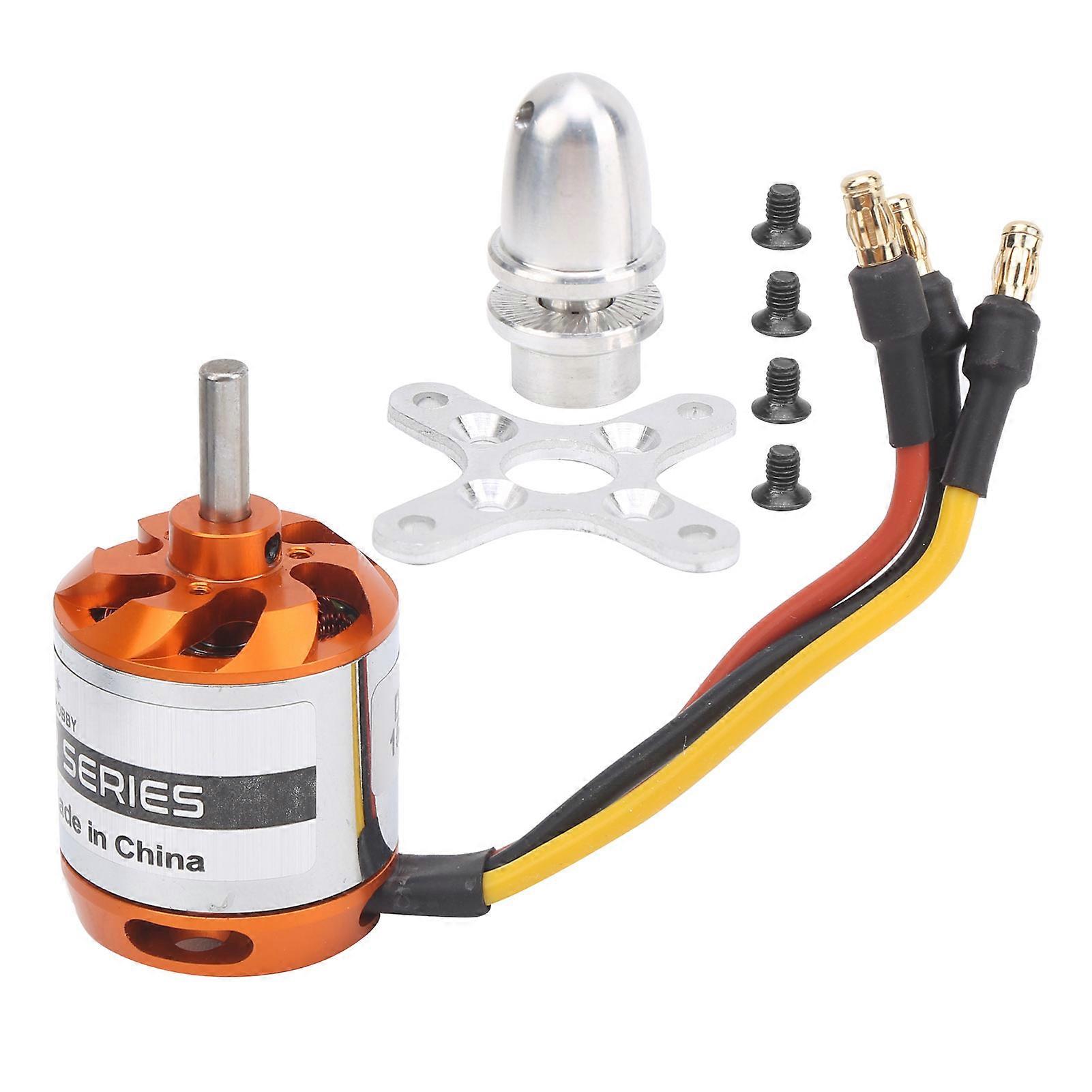 D2836 Brushless Motor with Adapter, Replacement RC Motor for RC Fixed Wing Airplane (880kV)