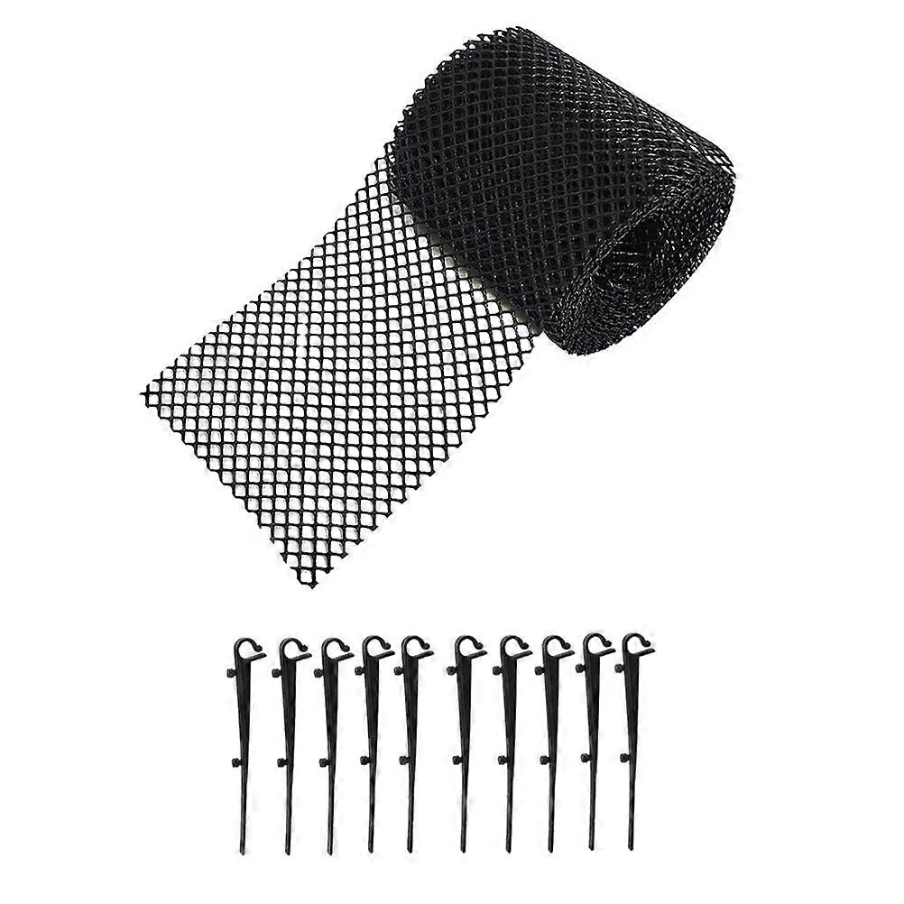 Practical Design Plastic Gutter Guard Mesh For Garden Courtyard 1Set