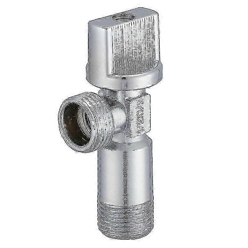 Stop Valve With Handle, Angle Valve 1/2", 1 Pack, Silvern.
