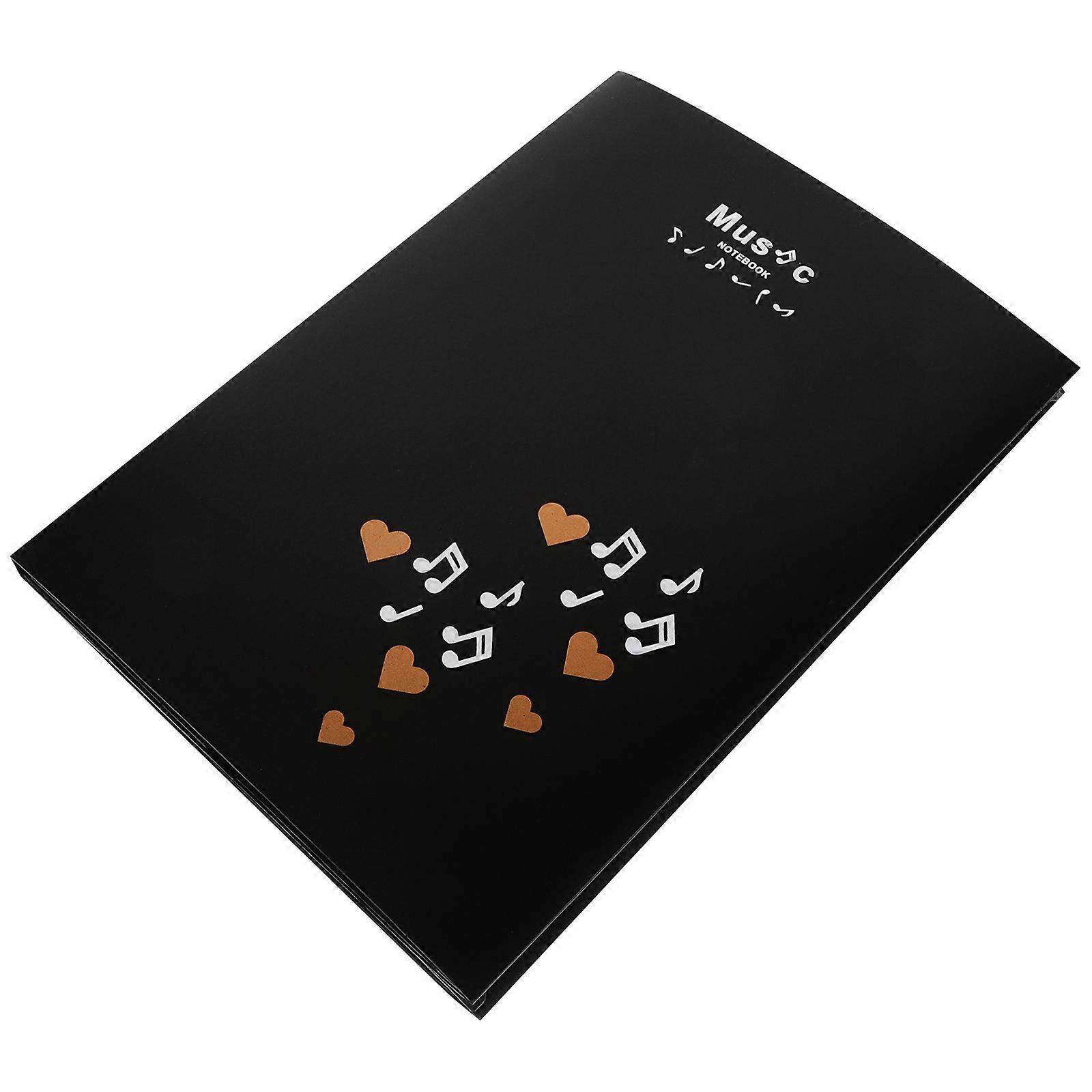 Multi Page View Sheet Music Holder Musicians Black Plastic Folder For Documents Office Use Piano Performance 1Pcs
