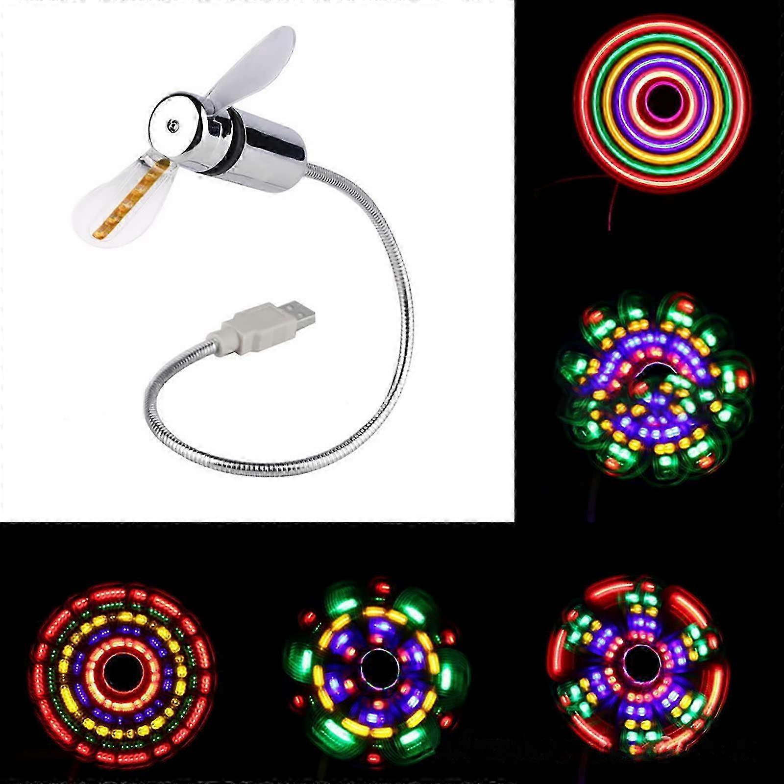 USB Fan for Desk, a Mini Fan Capable of Displaying Images, Time, and Temperature with Customizable Projection Features
