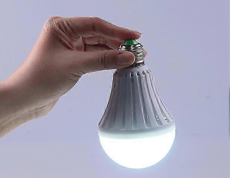 Smart Rechargeable LED Bulbs E27 Lamp Holder Emergency Lighting Flashlight