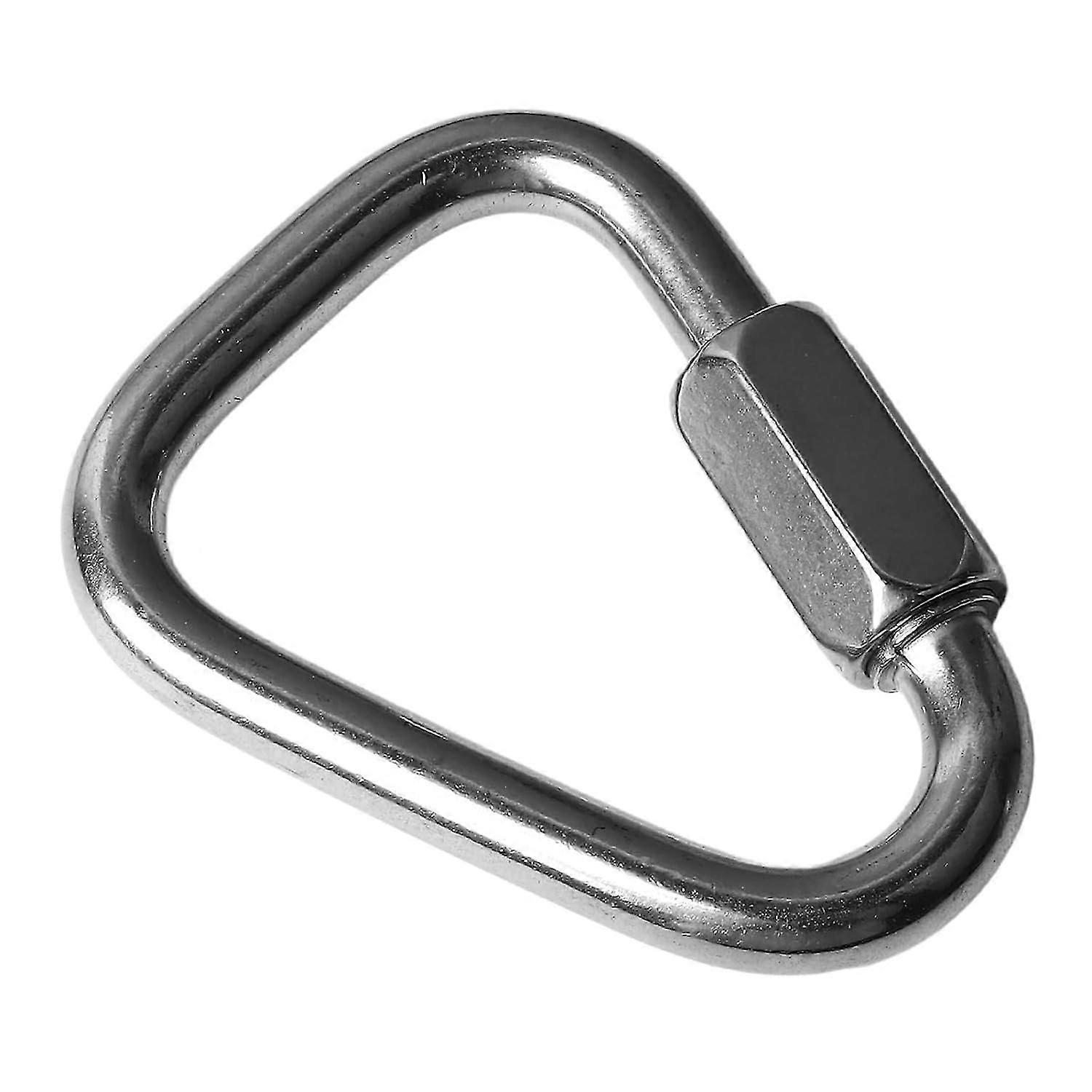316 Stainless Steel Triangular Link Hook with Screw Connection, Heavy Duty Chain Connector for Climb