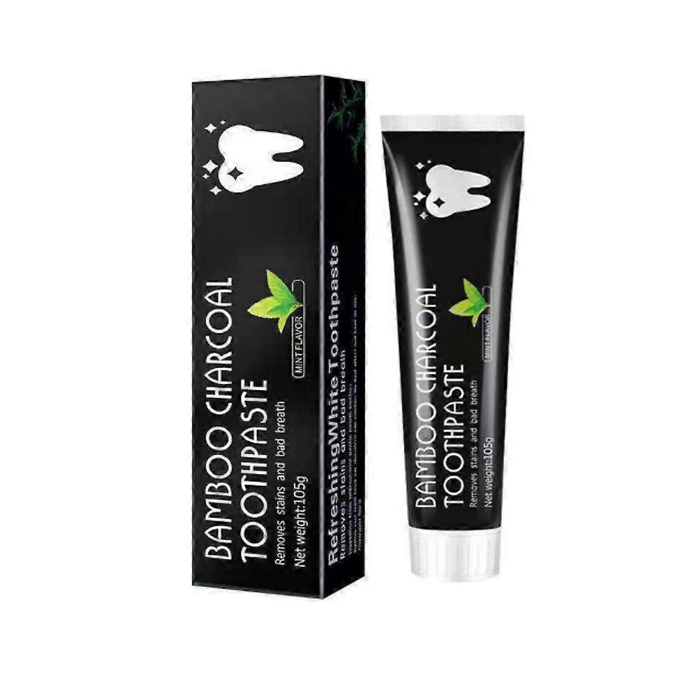 Bamboo Charcoal Black Toothpaste Deep Clean Mint Flavor Teeth Whitening Eliminating Bad Breath Stains