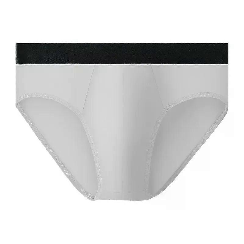 Men Underwear Stretch Cotton Mesh Crtoch Breathable Comfortable Brief Simple Thin Comfortable Low-rise U Convex Pouch Underpants