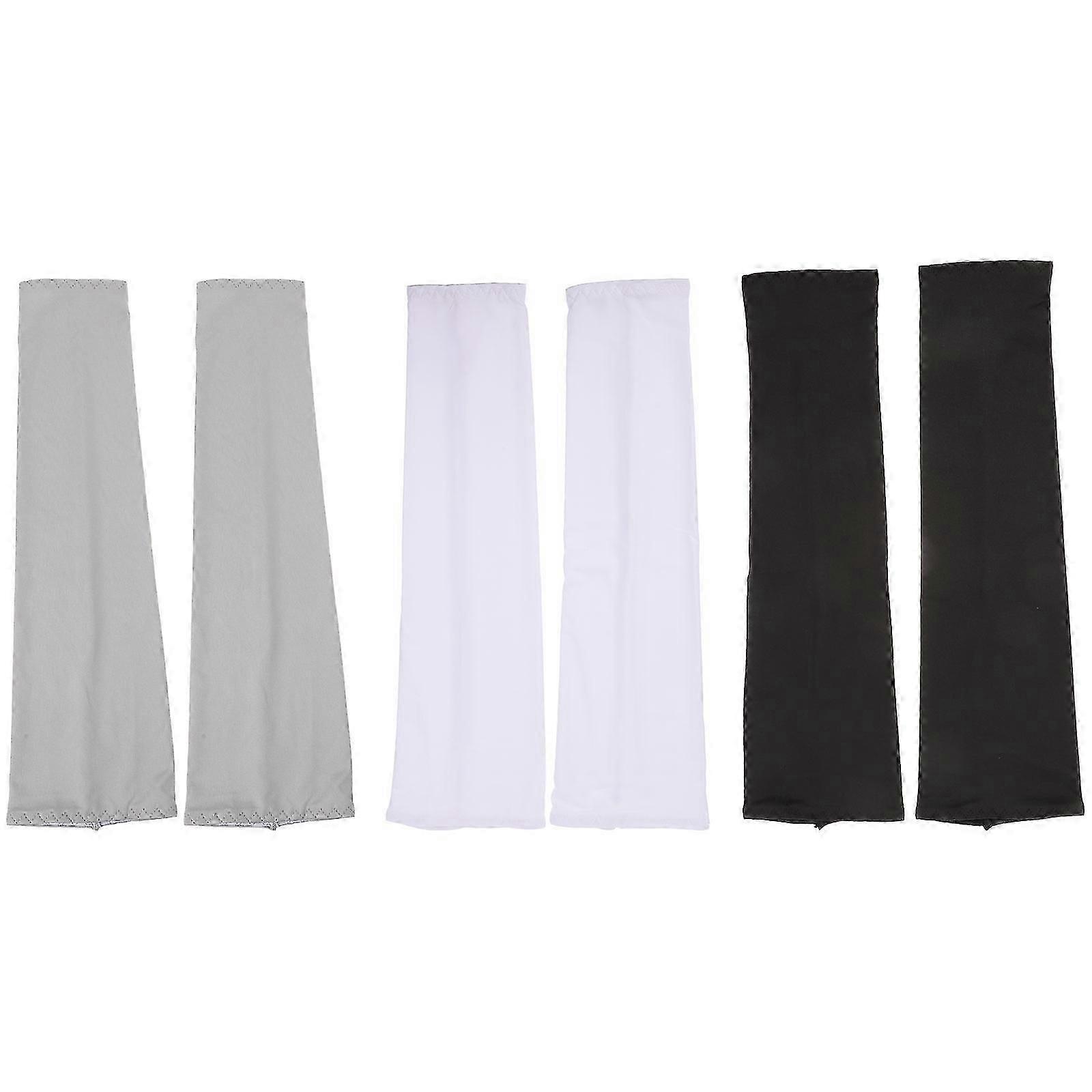 3 par ärmhållare kvinnor kylmanschett armskydd solskydd armärmar andas armärmar solskydd armöverdrag