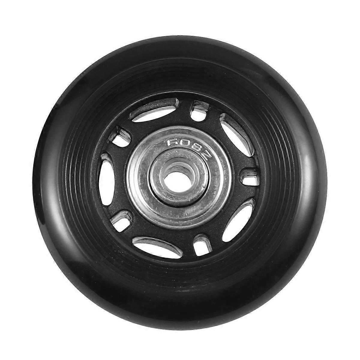 Suitcase Wheels Replacement Caster Wheels Easy Installation Labor-saving 63x23mm Black 2Pcs