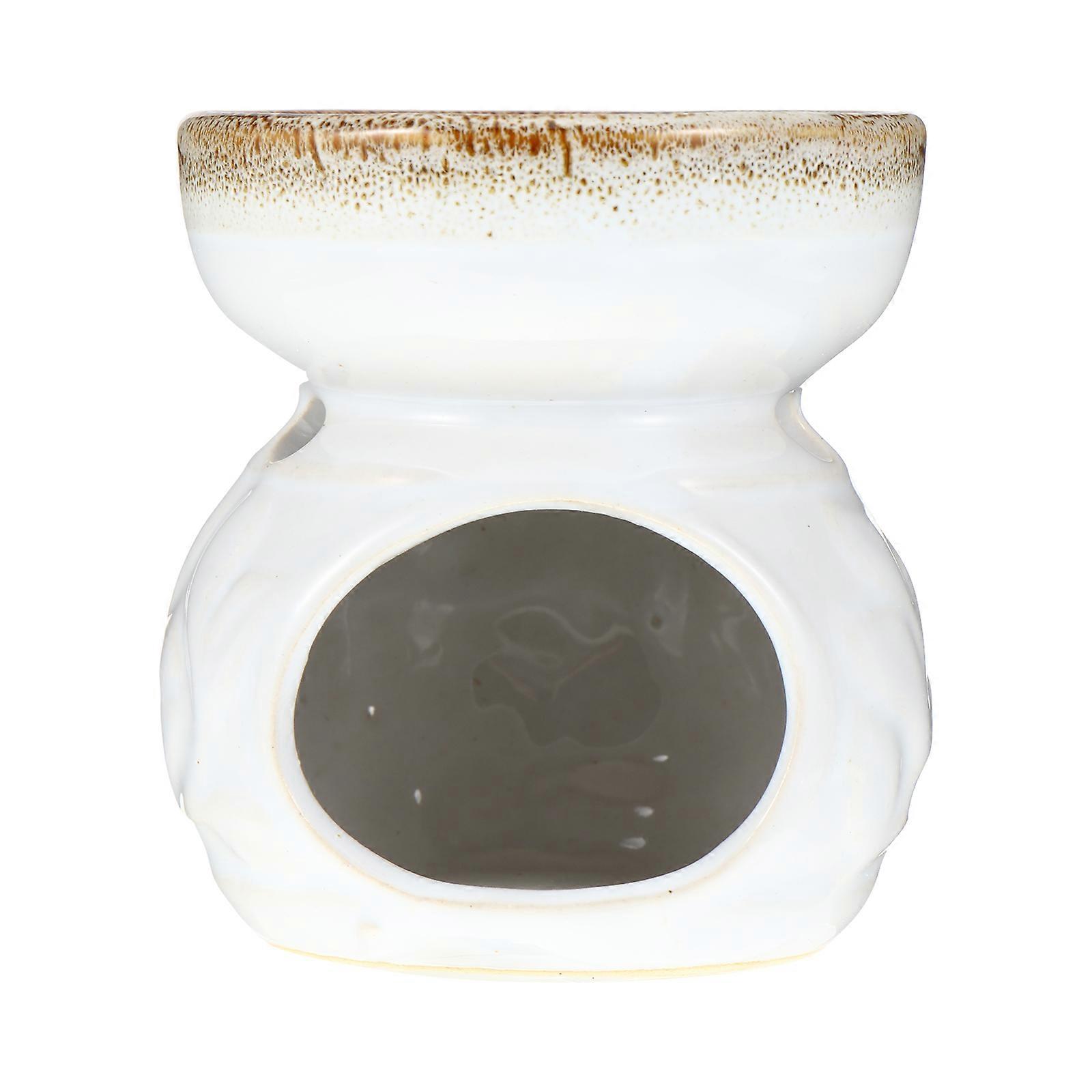 Perfume Burners Aroma Stove Home Office Aromatherapy Decoration Ceramic Small and Delicate Design Traditional Style 1Set