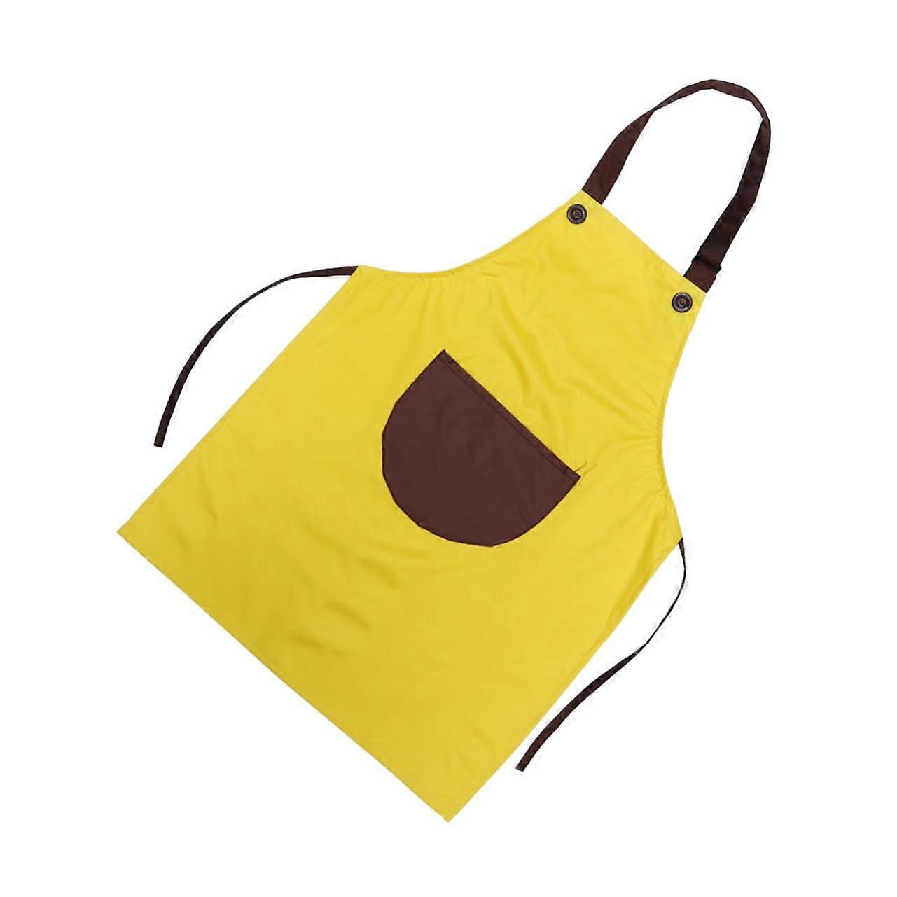 Children's apron, artist's apron, red/987 yellow