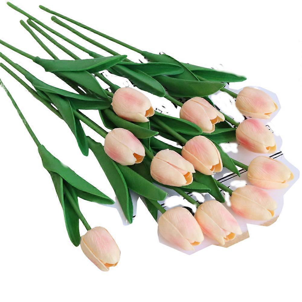 Artificial tulips, champagne, 12 pcs.