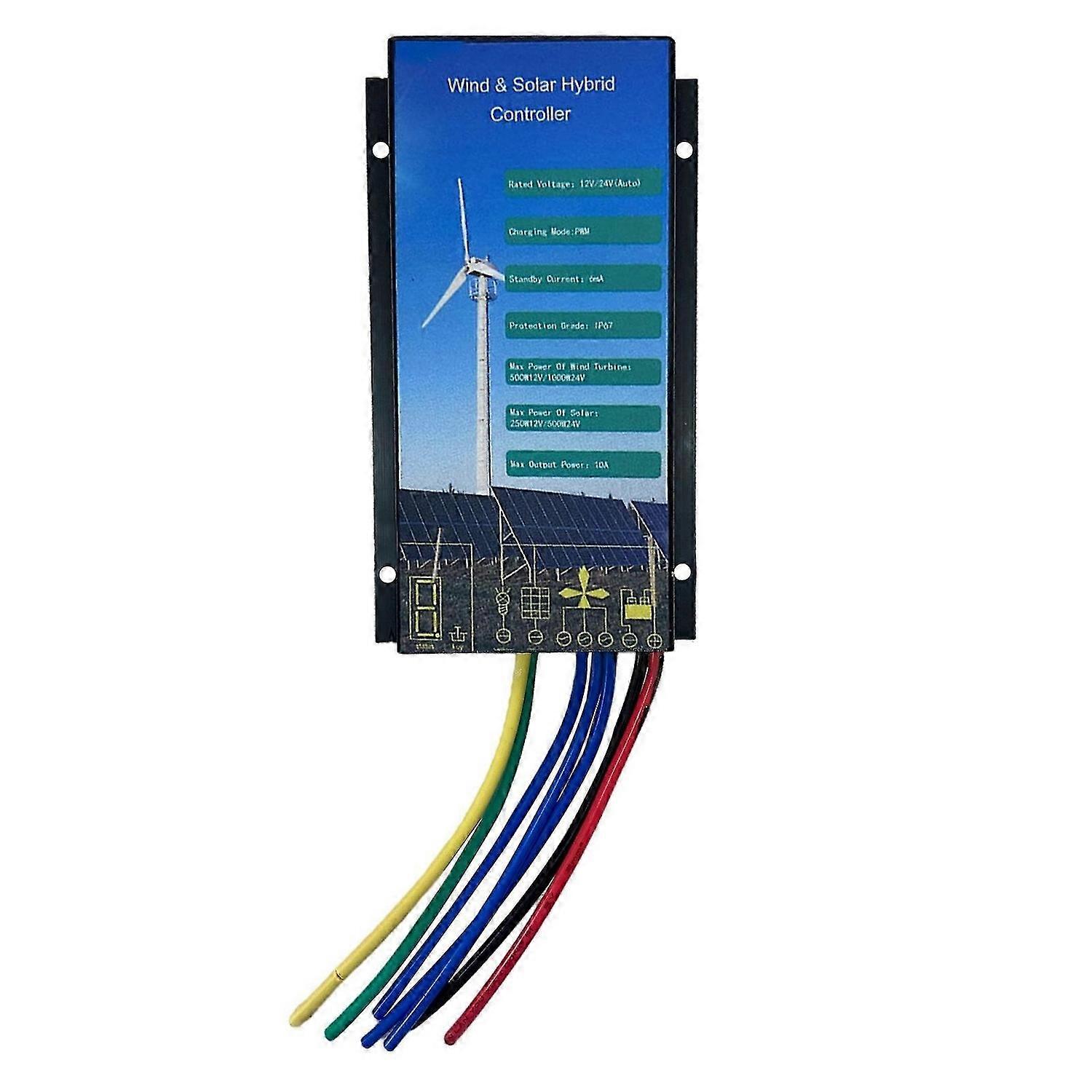 DC 12V/24V 1000W/500W Wind and Solar Hybrid Charge Controller AuRJ-Detection FT