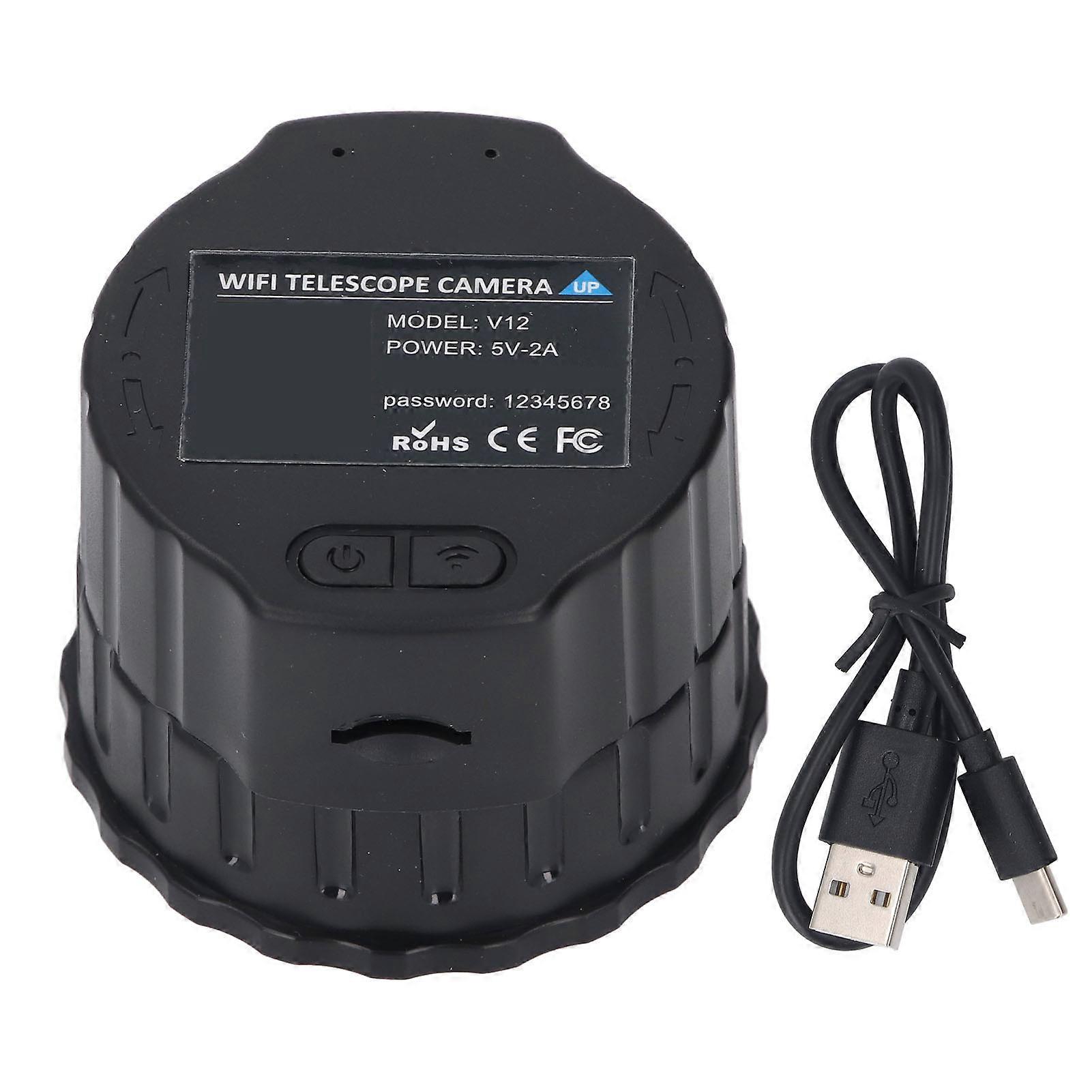 WiFi HD Telescope Camera: 4MP Sensor, 24-50mm Compatibility, Real-Time Viewing