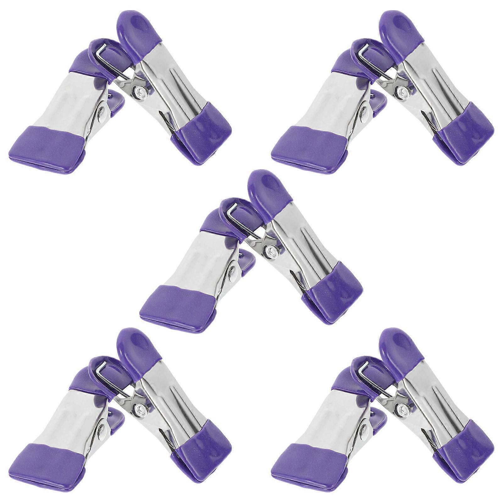 Bag Clips For Food Storage Rubber Mini Clip Shape Antiskid Blankets Large Clamping Space 10Pcs
