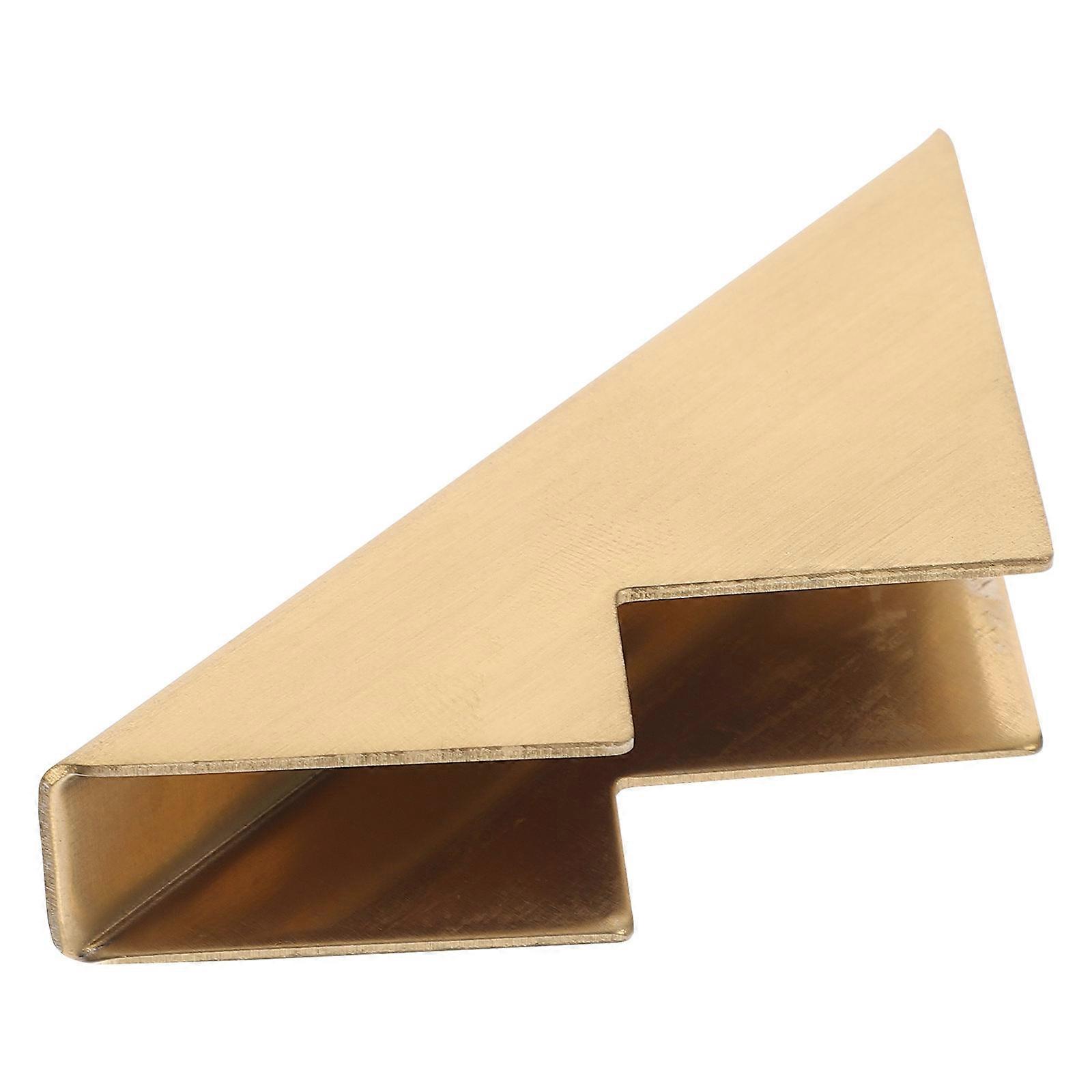 Gold Stainless Steel Business Card Holder – Elegant Display Stand for Office, Weddings & Events