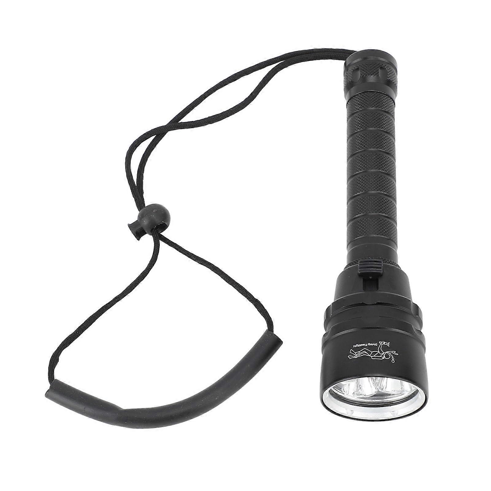 Diver Torch, Diving Torch 5000 Lm Bright White Light Underwater Torch IPX8 Torch Submarine Diving Light for Torch