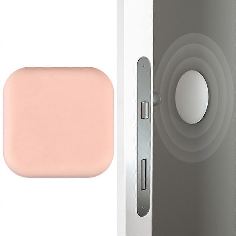 Silent Anti-Collision Silicone Pad For Door Handle, Size: 4.5cm Square Pink